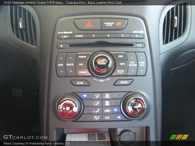 Controls of 2012 Genesis Coupe 3.8 R-Spec
