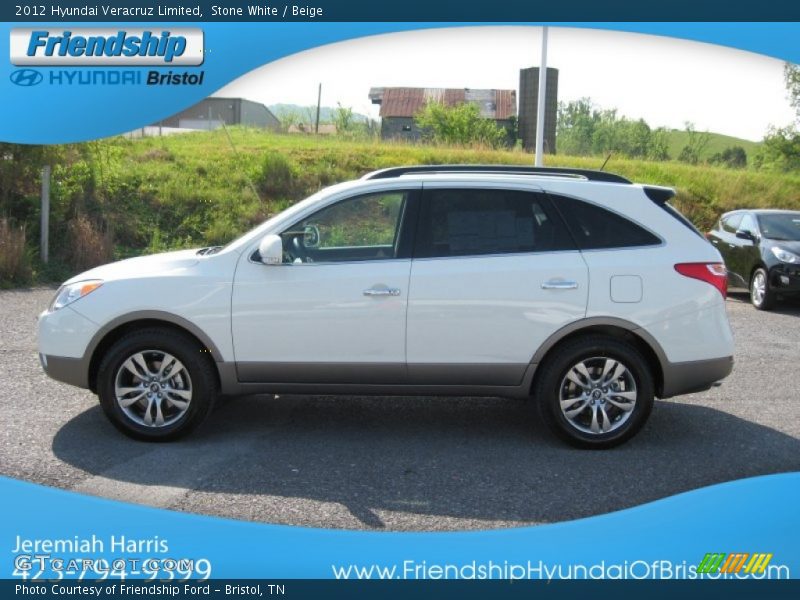 Stone White / Beige 2012 Hyundai Veracruz Limited