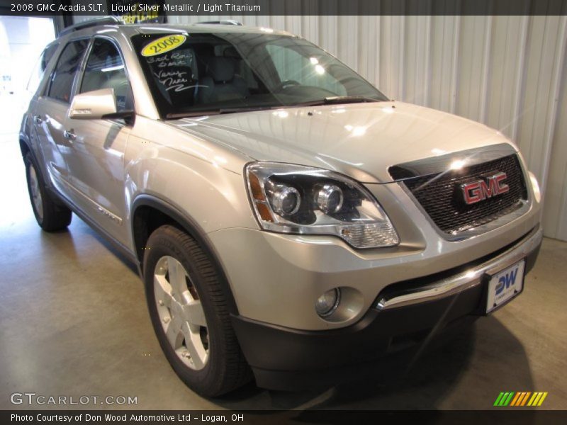 Liquid Silver Metallic / Light Titanium 2008 GMC Acadia SLT