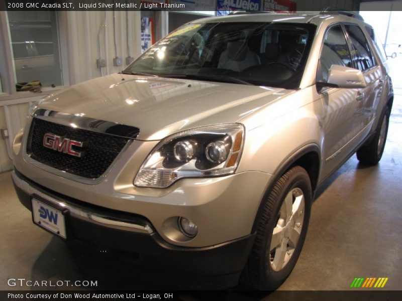 Liquid Silver Metallic / Light Titanium 2008 GMC Acadia SLT