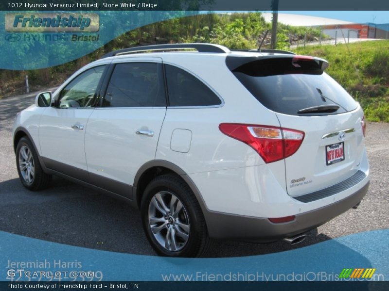 Stone White / Beige 2012 Hyundai Veracruz Limited