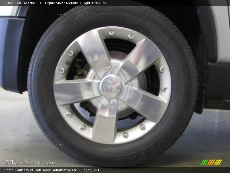 Liquid Silver Metallic / Light Titanium 2008 GMC Acadia SLT