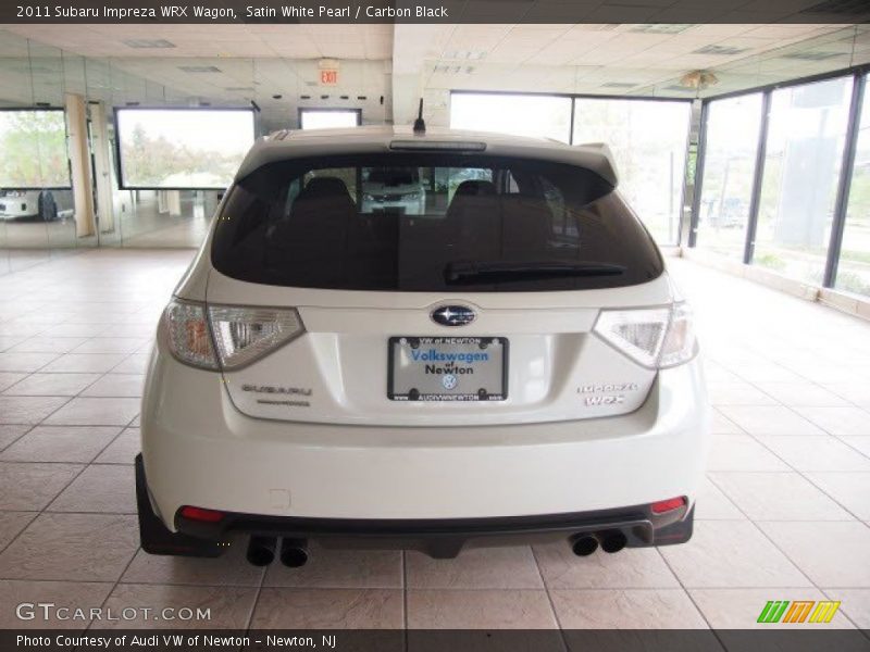Satin White Pearl / Carbon Black 2011 Subaru Impreza WRX Wagon