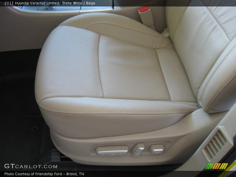 Stone White / Beige 2012 Hyundai Veracruz Limited