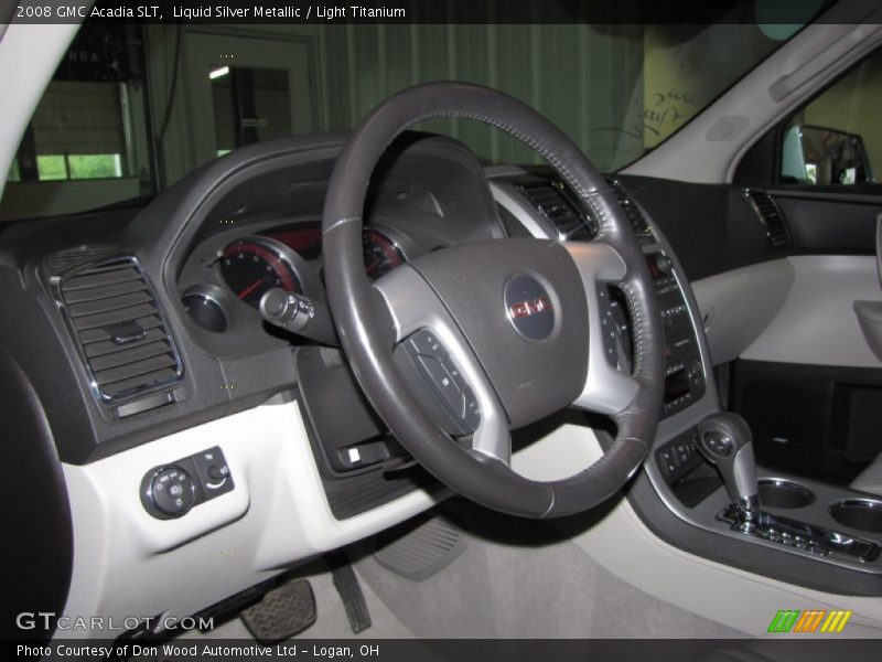 Liquid Silver Metallic / Light Titanium 2008 GMC Acadia SLT