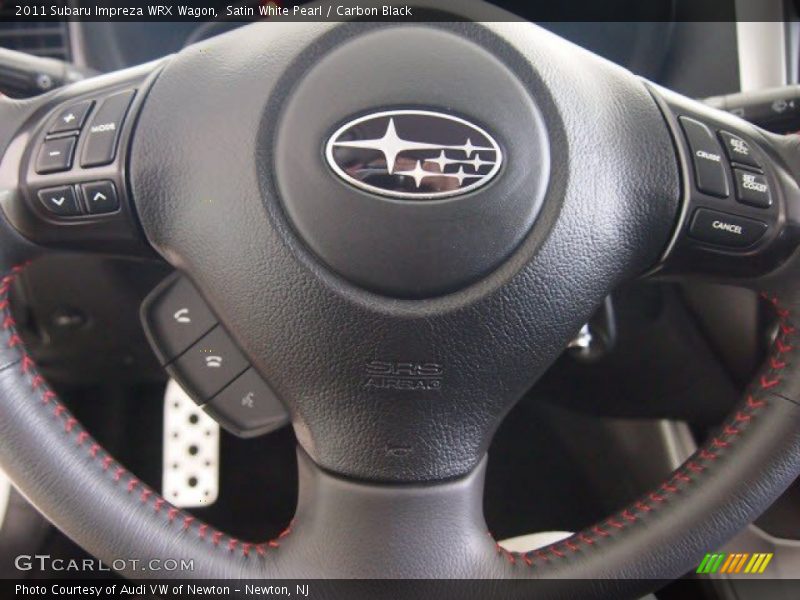 Satin White Pearl / Carbon Black 2011 Subaru Impreza WRX Wagon