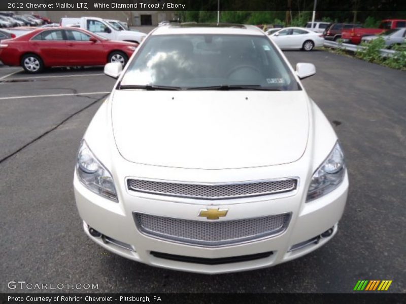 White Diamond Tricoat / Ebony 2012 Chevrolet Malibu LTZ