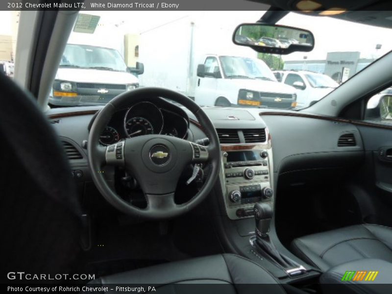 White Diamond Tricoat / Ebony 2012 Chevrolet Malibu LTZ