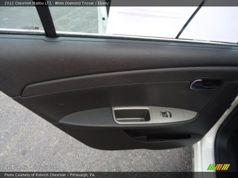 White Diamond Tricoat / Ebony 2012 Chevrolet Malibu LTZ