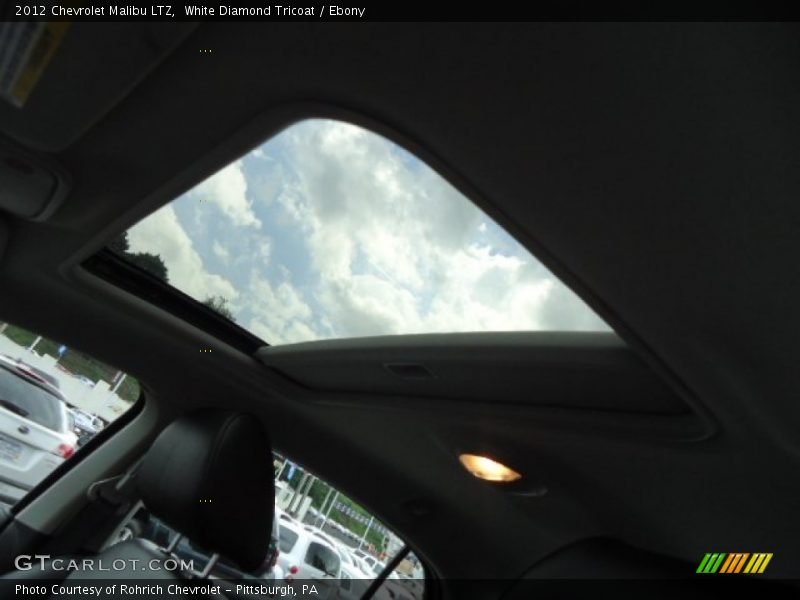 White Diamond Tricoat / Ebony 2012 Chevrolet Malibu LTZ