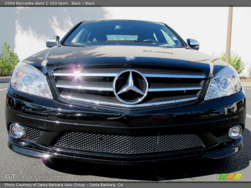 Black / Black 2009 Mercedes-Benz C 300 Sport