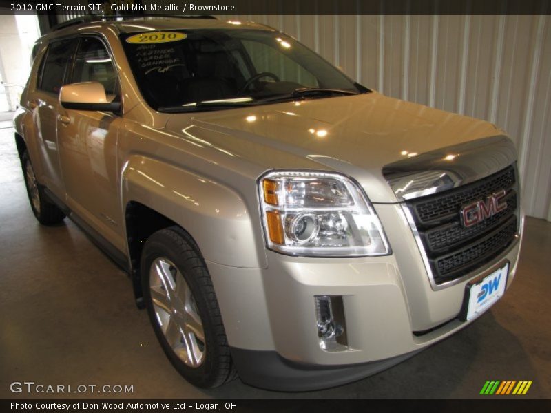 Gold Mist Metallic / Brownstone 2010 GMC Terrain SLT