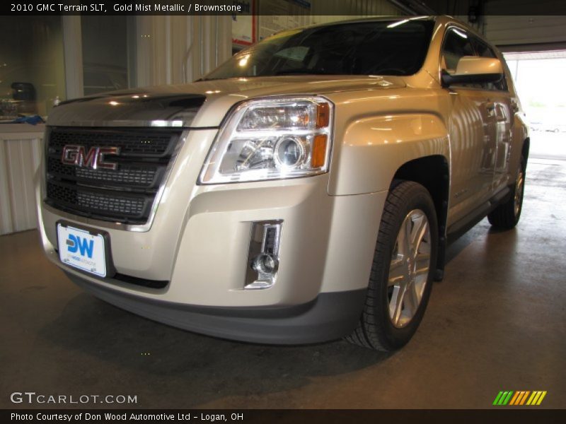 Gold Mist Metallic / Brownstone 2010 GMC Terrain SLT