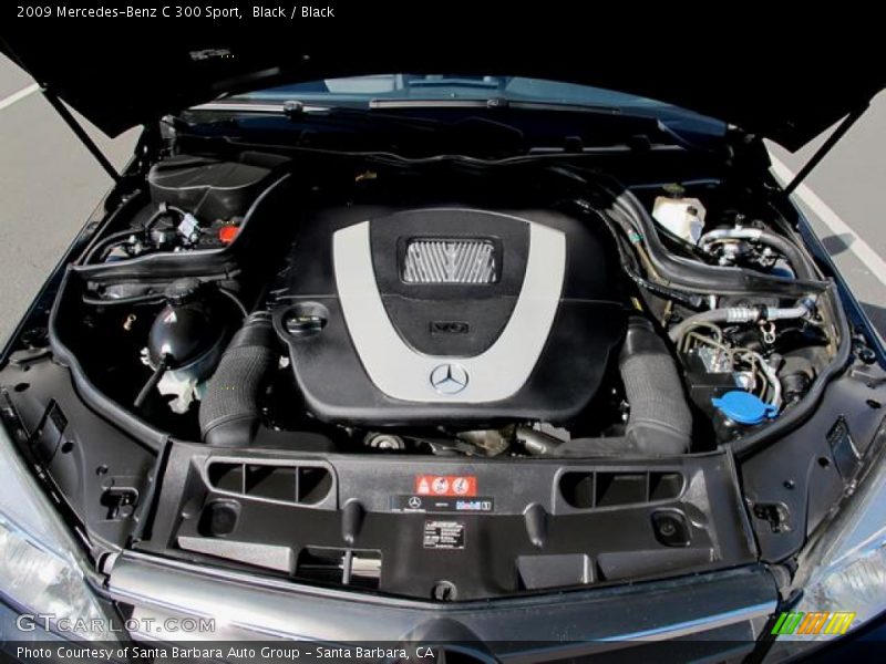 Black / Black 2009 Mercedes-Benz C 300 Sport