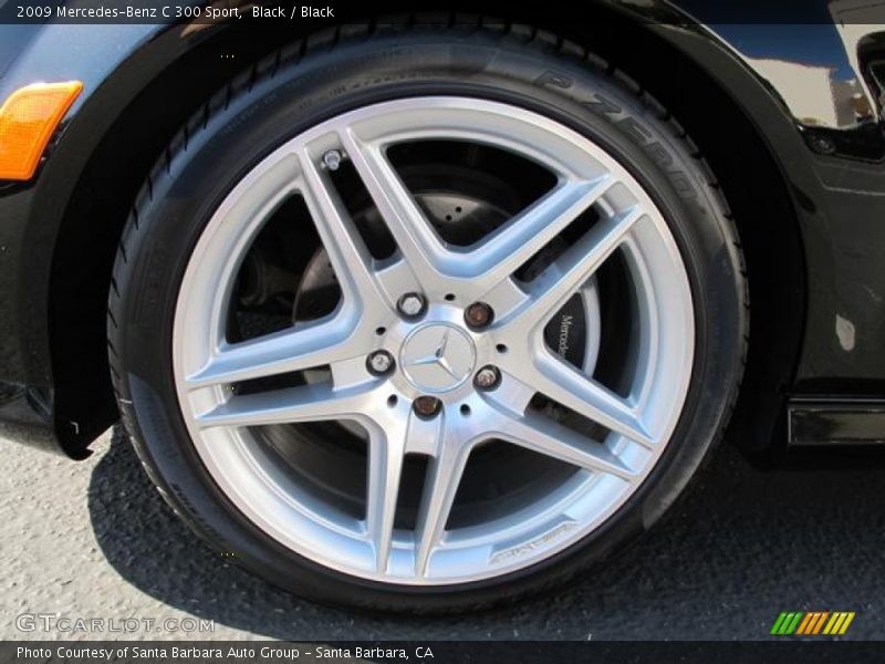 Black / Black 2009 Mercedes-Benz C 300 Sport