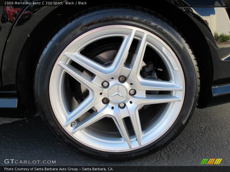 Black / Black 2009 Mercedes-Benz C 300 Sport