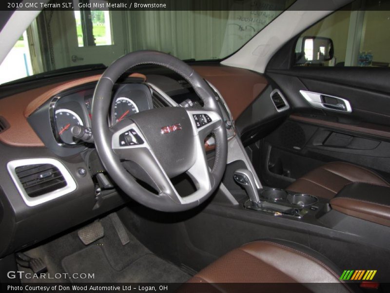 Gold Mist Metallic / Brownstone 2010 GMC Terrain SLT