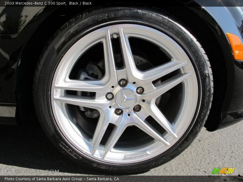 Black / Black 2009 Mercedes-Benz C 300 Sport