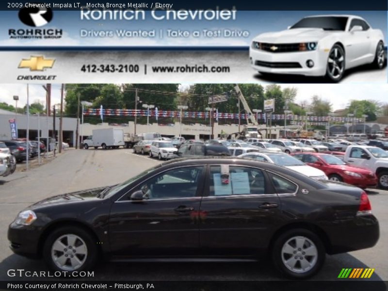Mocha Bronze Metallic / Ebony 2009 Chevrolet Impala LT