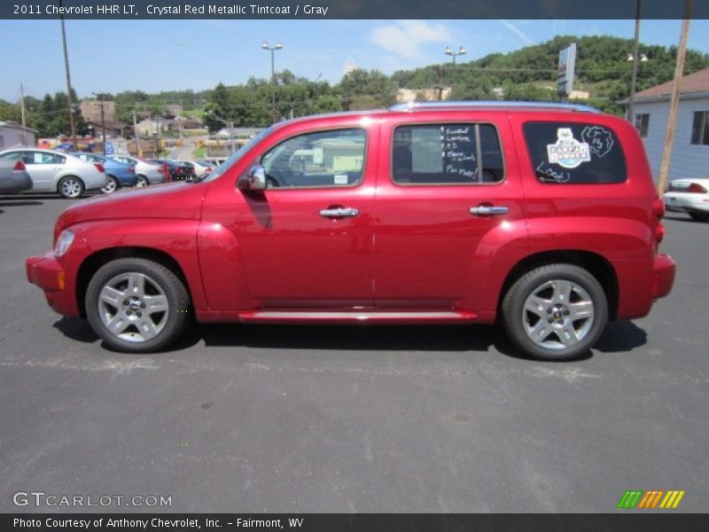 Crystal Red Metallic Tintcoat / Gray 2011 Chevrolet HHR LT