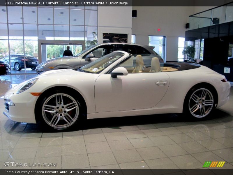 Carrara White / Luxor Beige 2012 Porsche New 911 Carrera S Cabriolet
