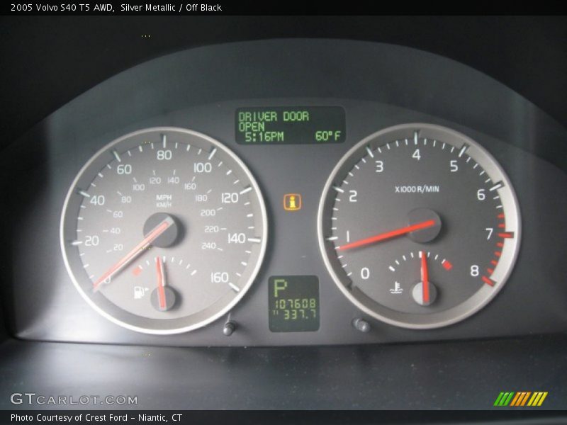  2005 S40 T5 AWD T5 AWD Gauges