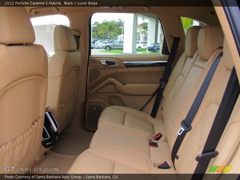 Black / Luxor Beige 2012 Porsche Cayenne S Hybrid