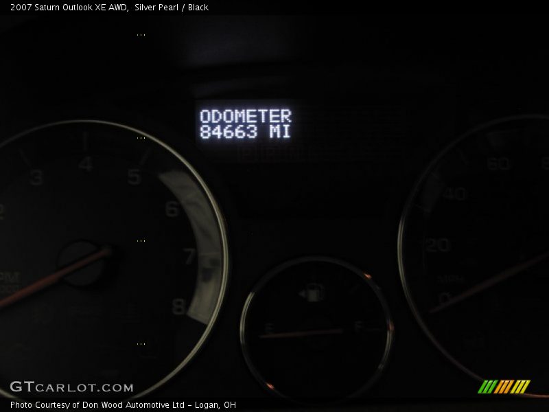 Silver Pearl / Black 2007 Saturn Outlook XE AWD