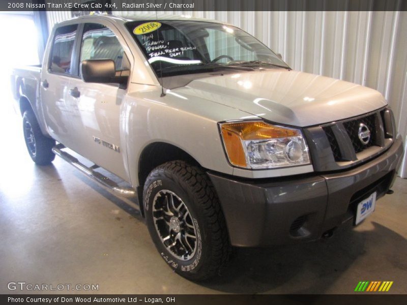 Radiant Silver / Charcoal 2008 Nissan Titan XE Crew Cab 4x4