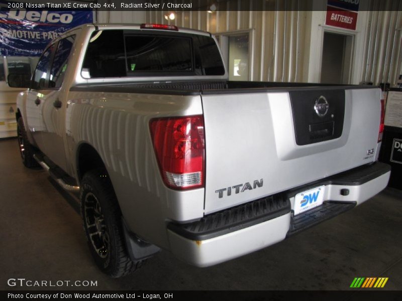 Radiant Silver / Charcoal 2008 Nissan Titan XE Crew Cab 4x4