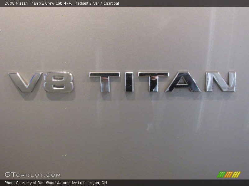 Radiant Silver / Charcoal 2008 Nissan Titan XE Crew Cab 4x4