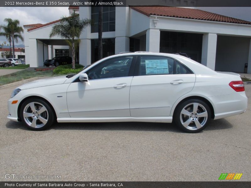 Arctic White / Almond/Black 2012 Mercedes-Benz E 350 Sedan