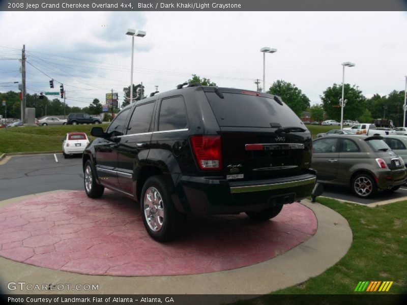 Black / Dark Khaki/Light Graystone 2008 Jeep Grand Cherokee Overland 4x4