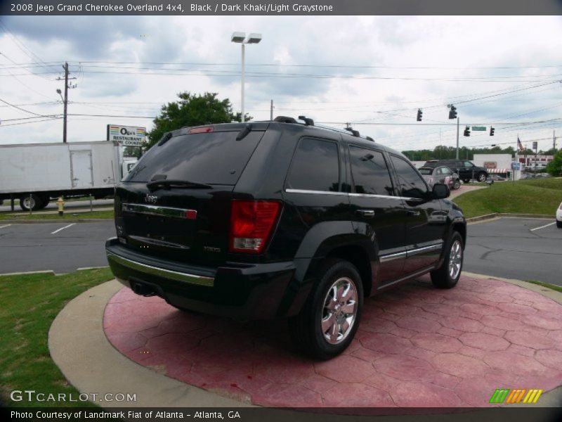 Black / Dark Khaki/Light Graystone 2008 Jeep Grand Cherokee Overland 4x4
