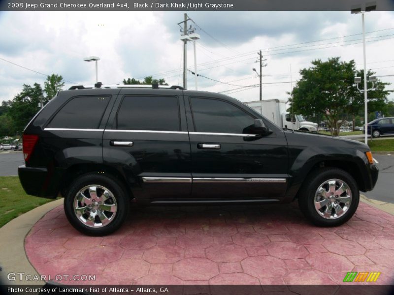 Black / Dark Khaki/Light Graystone 2008 Jeep Grand Cherokee Overland 4x4