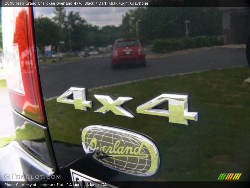 Black / Dark Khaki/Light Graystone 2008 Jeep Grand Cherokee Overland 4x4