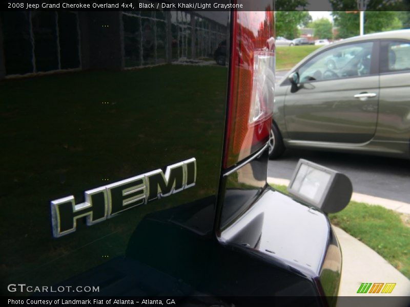 Black / Dark Khaki/Light Graystone 2008 Jeep Grand Cherokee Overland 4x4