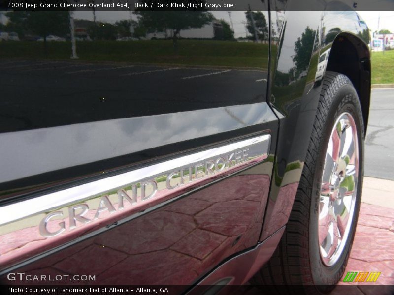 Black / Dark Khaki/Light Graystone 2008 Jeep Grand Cherokee Overland 4x4