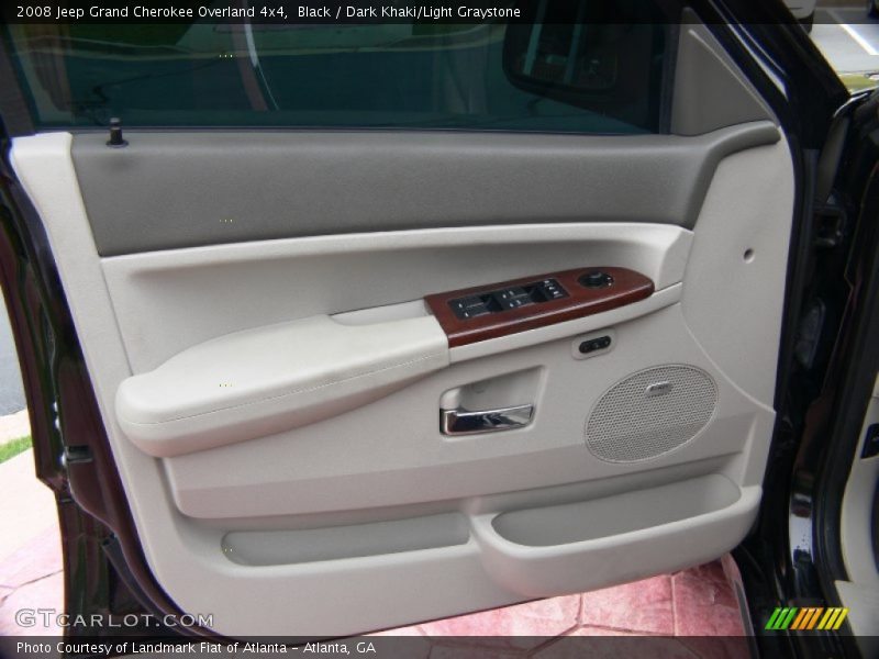 Black / Dark Khaki/Light Graystone 2008 Jeep Grand Cherokee Overland 4x4
