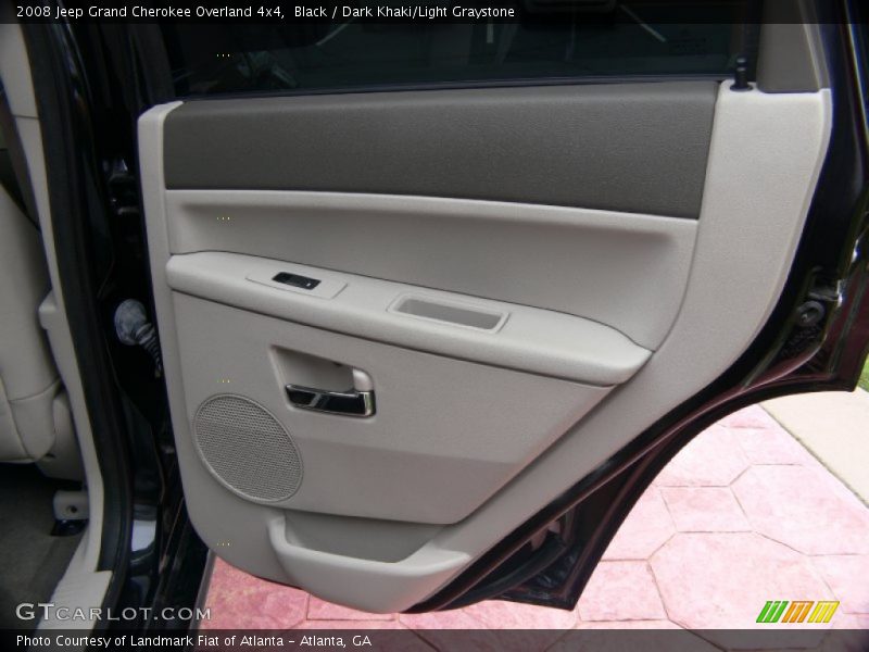 Black / Dark Khaki/Light Graystone 2008 Jeep Grand Cherokee Overland 4x4
