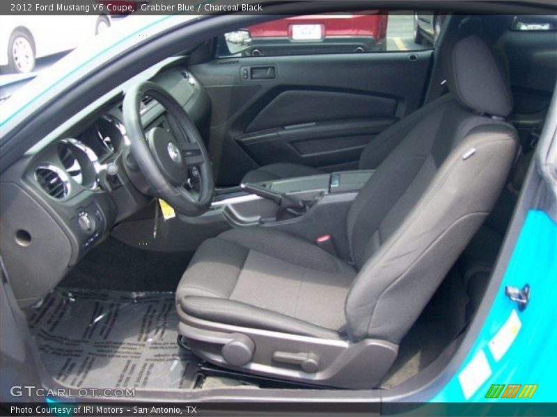 Grabber Blue / Charcoal Black 2012 Ford Mustang V6 Coupe