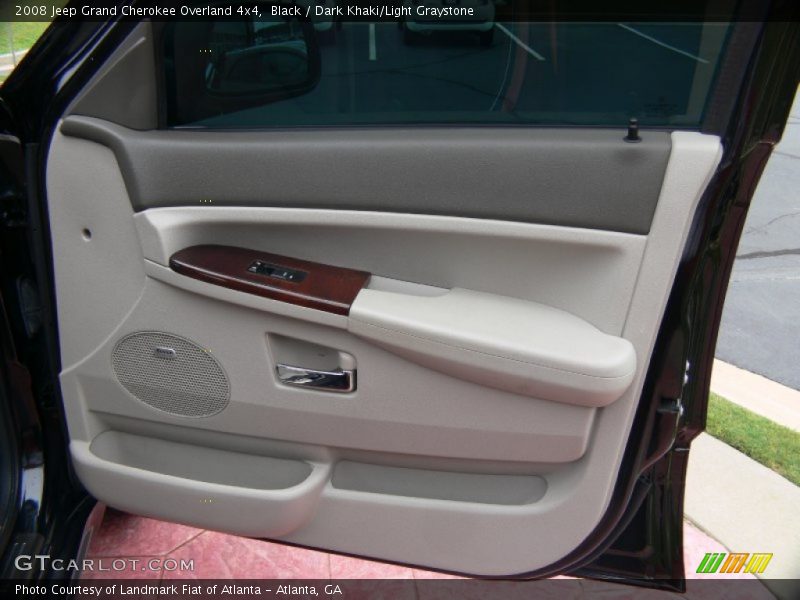 Black / Dark Khaki/Light Graystone 2008 Jeep Grand Cherokee Overland 4x4