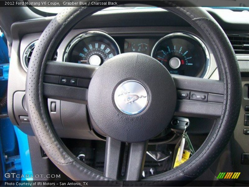 Grabber Blue / Charcoal Black 2012 Ford Mustang V6 Coupe