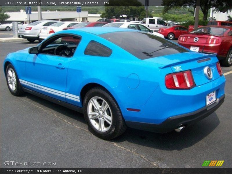 Grabber Blue / Charcoal Black 2012 Ford Mustang V6 Coupe