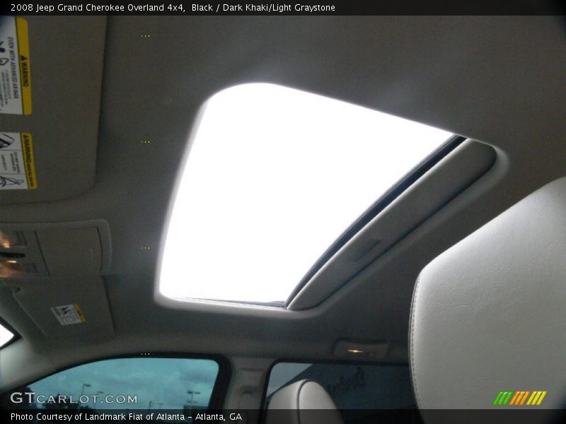 Black / Dark Khaki/Light Graystone 2008 Jeep Grand Cherokee Overland 4x4