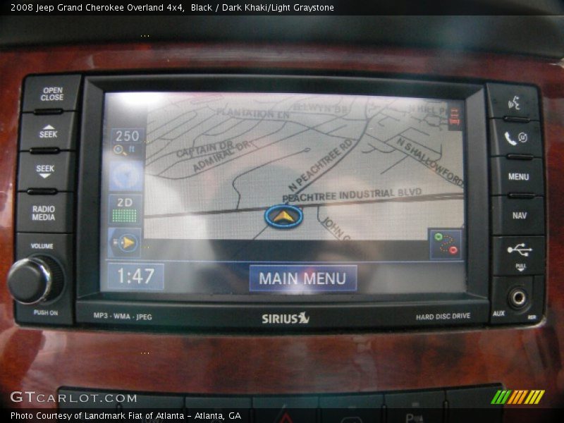 Black / Dark Khaki/Light Graystone 2008 Jeep Grand Cherokee Overland 4x4