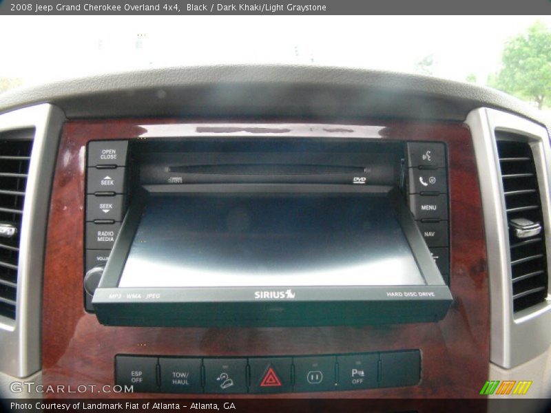 Black / Dark Khaki/Light Graystone 2008 Jeep Grand Cherokee Overland 4x4