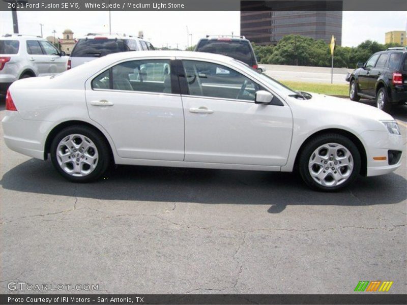 White Suede / Medium Light Stone 2011 Ford Fusion SE V6