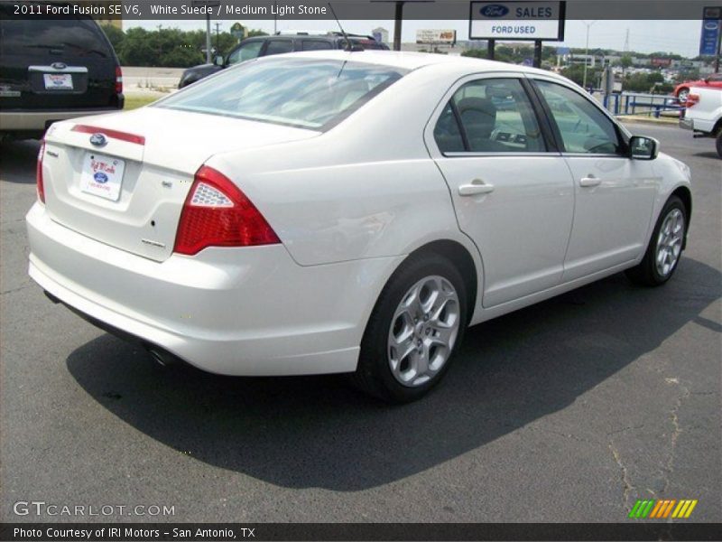 White Suede / Medium Light Stone 2011 Ford Fusion SE V6
