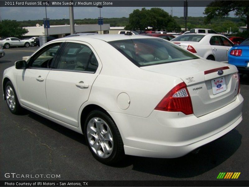 White Suede / Medium Light Stone 2011 Ford Fusion SE V6
